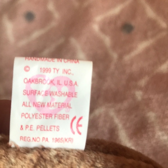 Rare 1999 Ty Original Beanie Pecan - Picture 5 of 5
